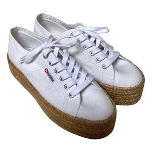 SUPERGA Cotropew Jute Platform Sneaker, 7.5 US